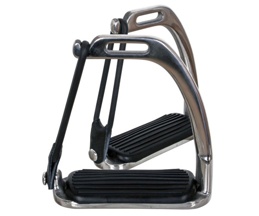 Blue Tag SS Peacock Stirrup Irons image 0